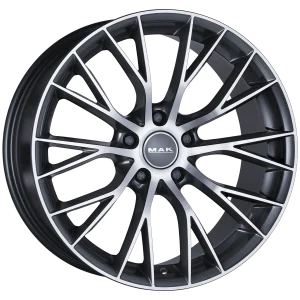 Mak Wheels – MUNCHEN – Gunmetal – 18″x8″ 20mm – Summer Wheels – F8080MUQM20NB